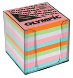 Complete Memo Cube with Holder 97x97mm 1000 Sheets Pastel Colours